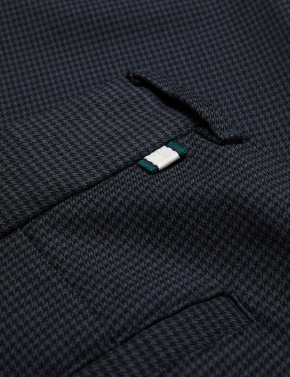Ted Baker NOUNDS - Navy Puppytooth Check Slim Fit Pants NAVY