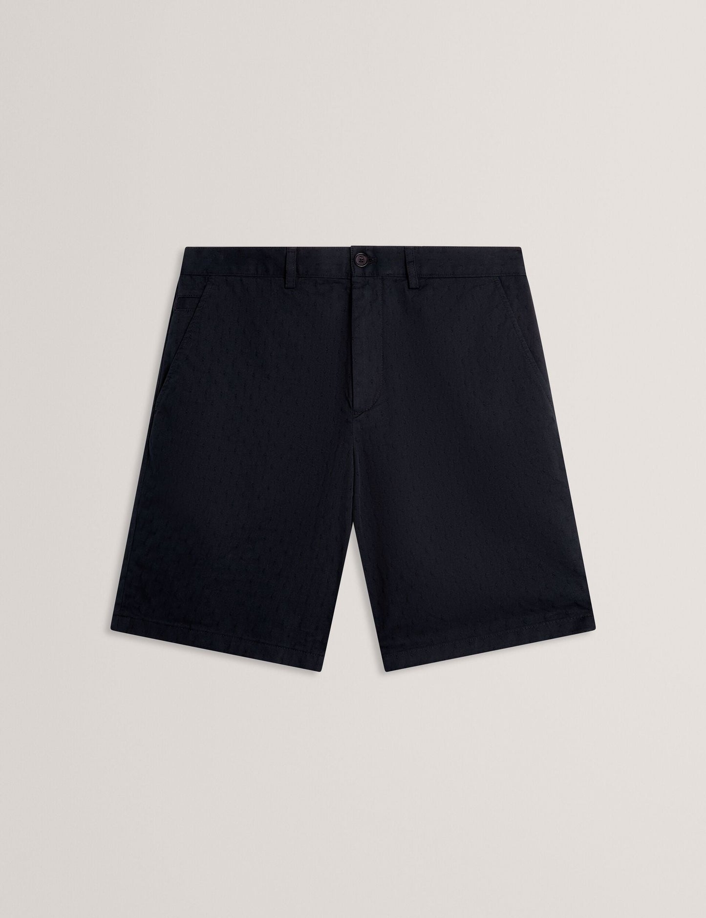 Ted Baker ILARIO - Slim Textured Chino Short NAVY