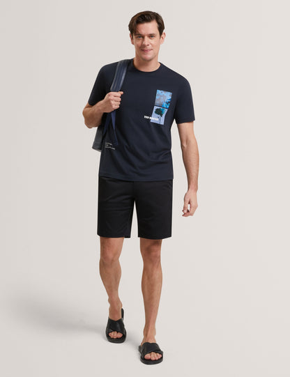 Ted Baker LOWETON Slim Leg Stretch Cotton Chino Shorts BLACK