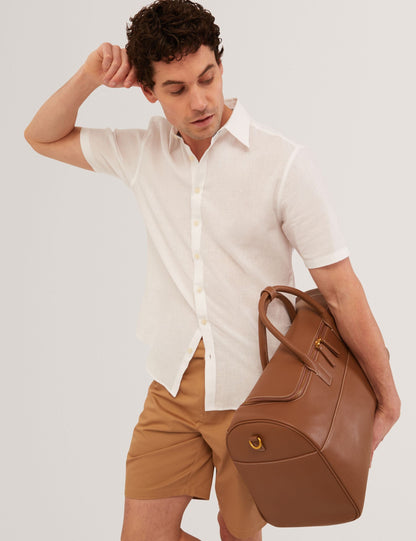 Ted Baker LOWETON Slim Leg Stretch Cotton Chino Shorts TAN
