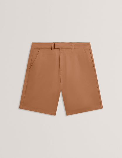 Ted Baker LOWETON Slim Leg Stretch Cotton Chino Shorts TAN