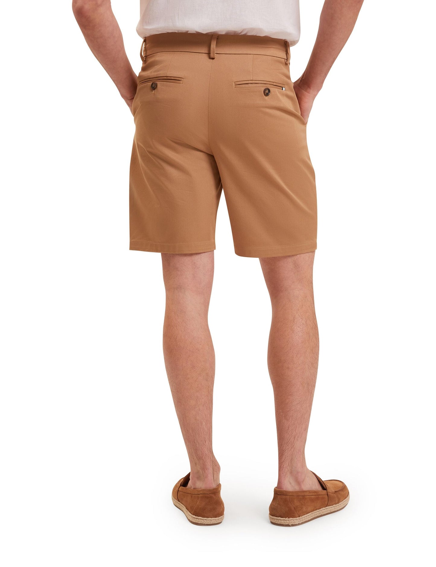 Ted Baker LOWETON Slim Leg Stretch Cotton Chino Shorts TAN