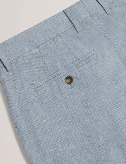 Ted Baker KENLEYS - Navy Linen Cotton Woven Tailored Shorts NAVY