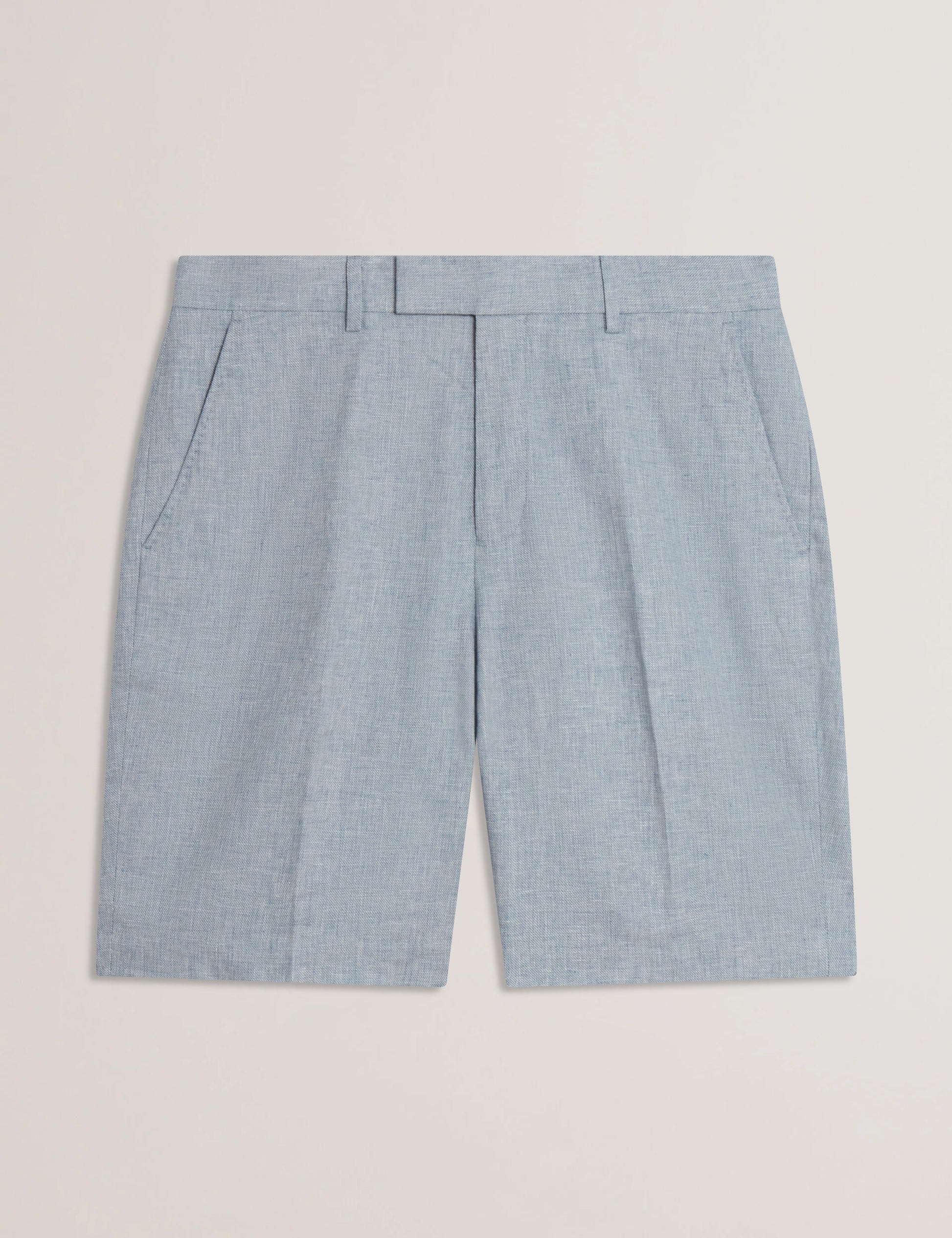 Ted Baker KENLEYS - Navy Linen Cotton Woven Tailored Shorts NAVY