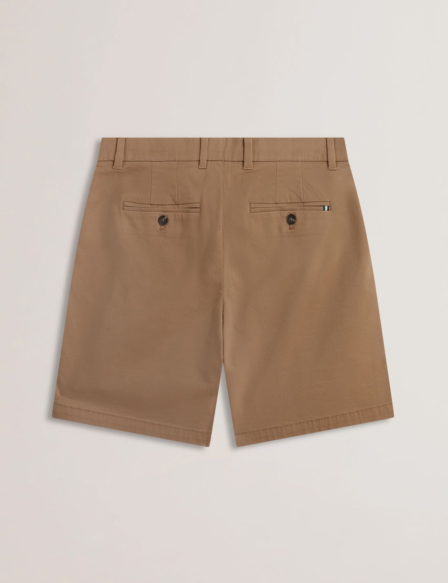 Ted Baker BARNHAM - Regular Fit Cotton Blend Chino Shorts TAN