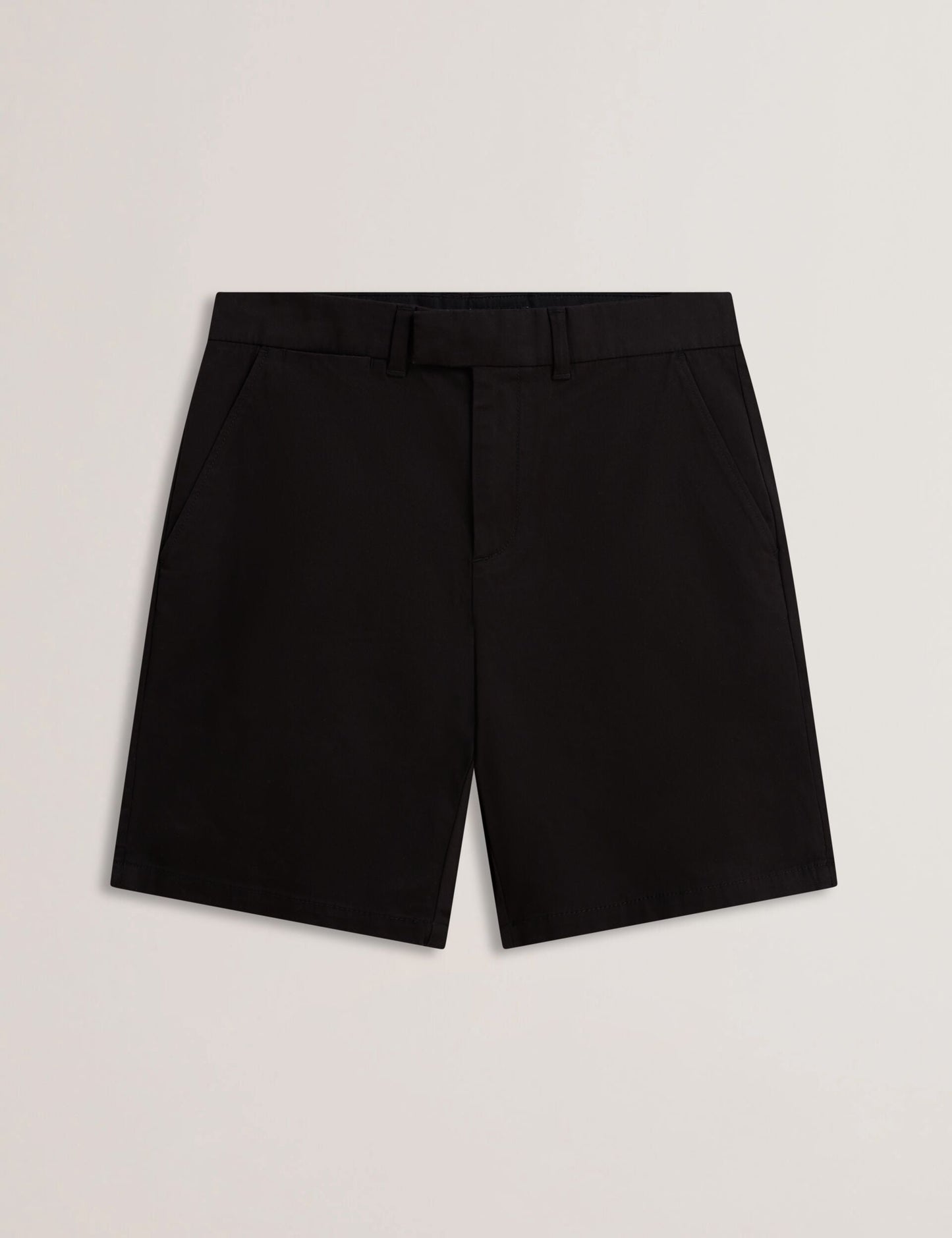 Ted Baker BARNHAM - Black Cotton Blend Chino Shorts BLACK