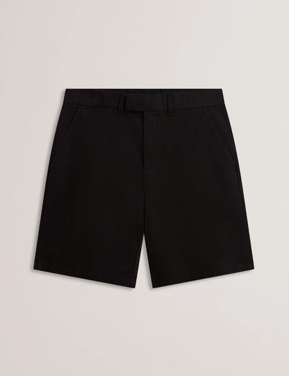 Ted Baker BARNHAM - Black Cotton Blend Chino Shorts BLACK