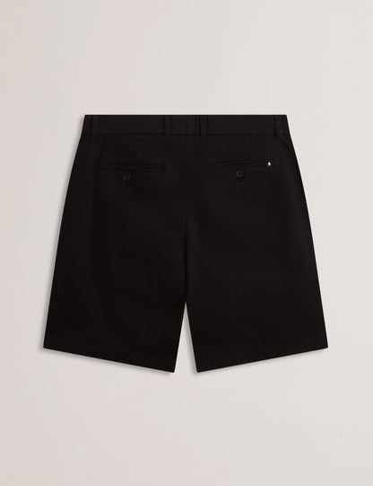 Ted Baker BARNHAM - Black Cotton Blend Chino Shorts BLACK