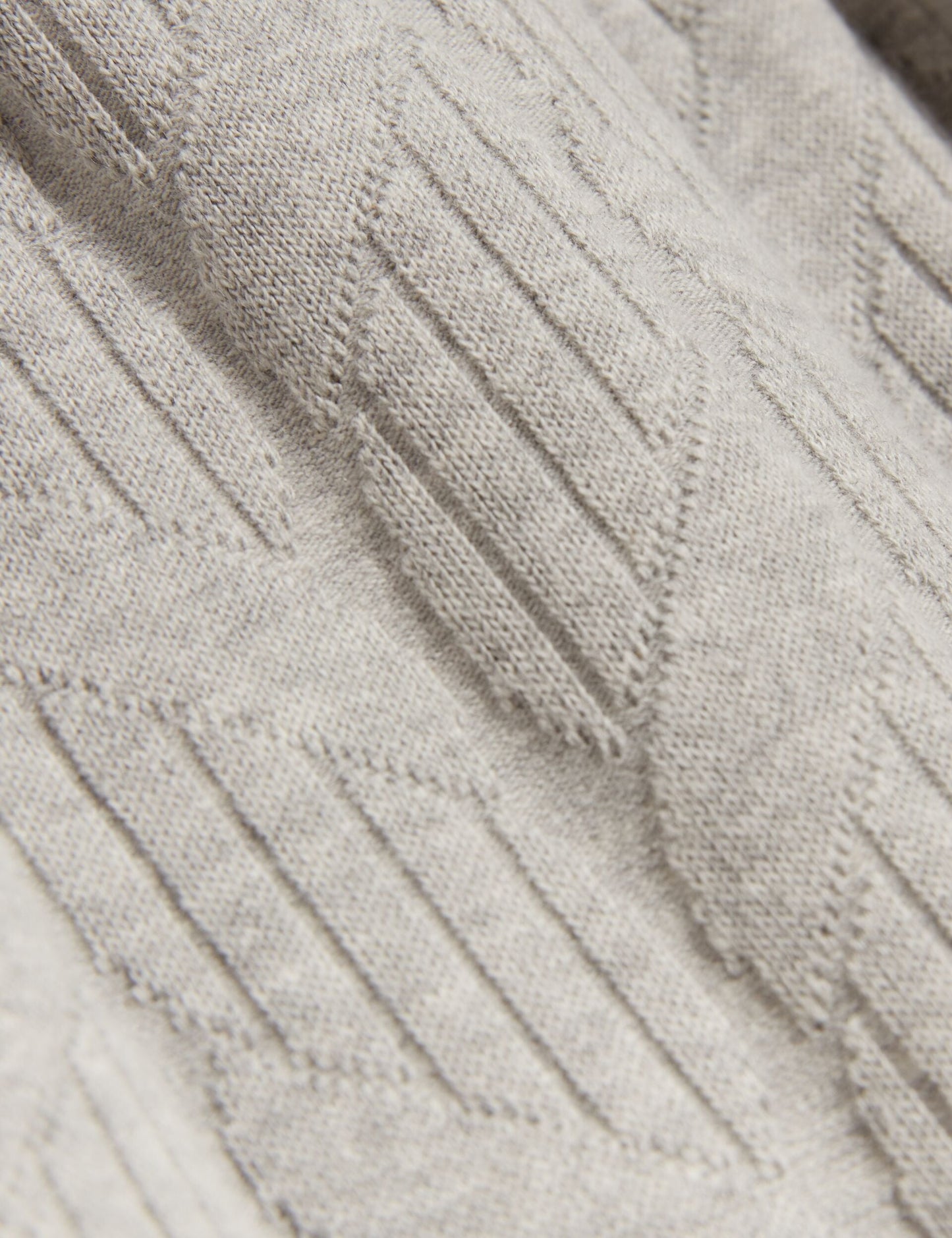 Ted Baker CORWIAS Cable Texture Pull-On Relaxed Shorts LIGHT GREY