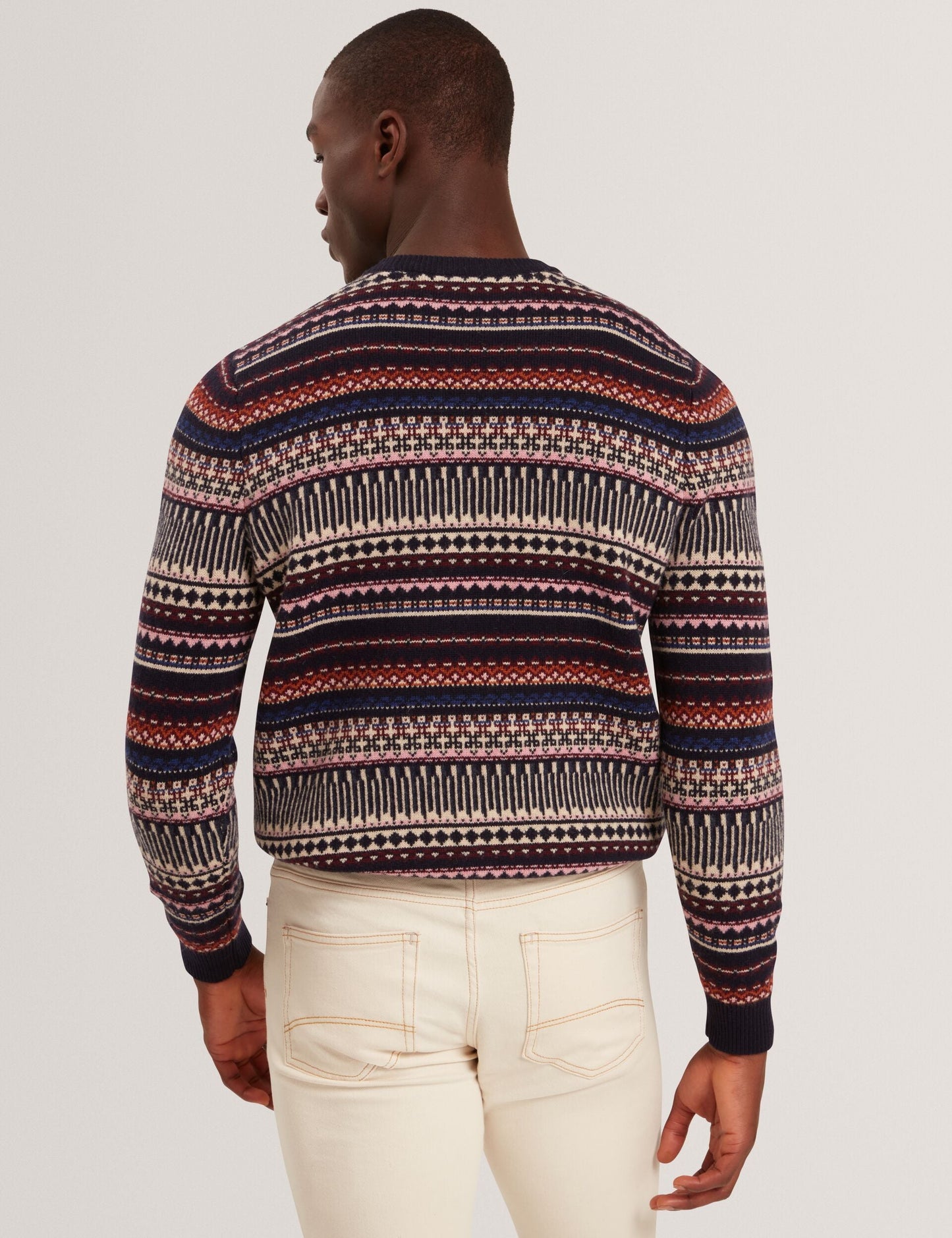 Ted Baker AMARAT Fair Isle Crew Neck Wool Sweater MULTICOLOUR
