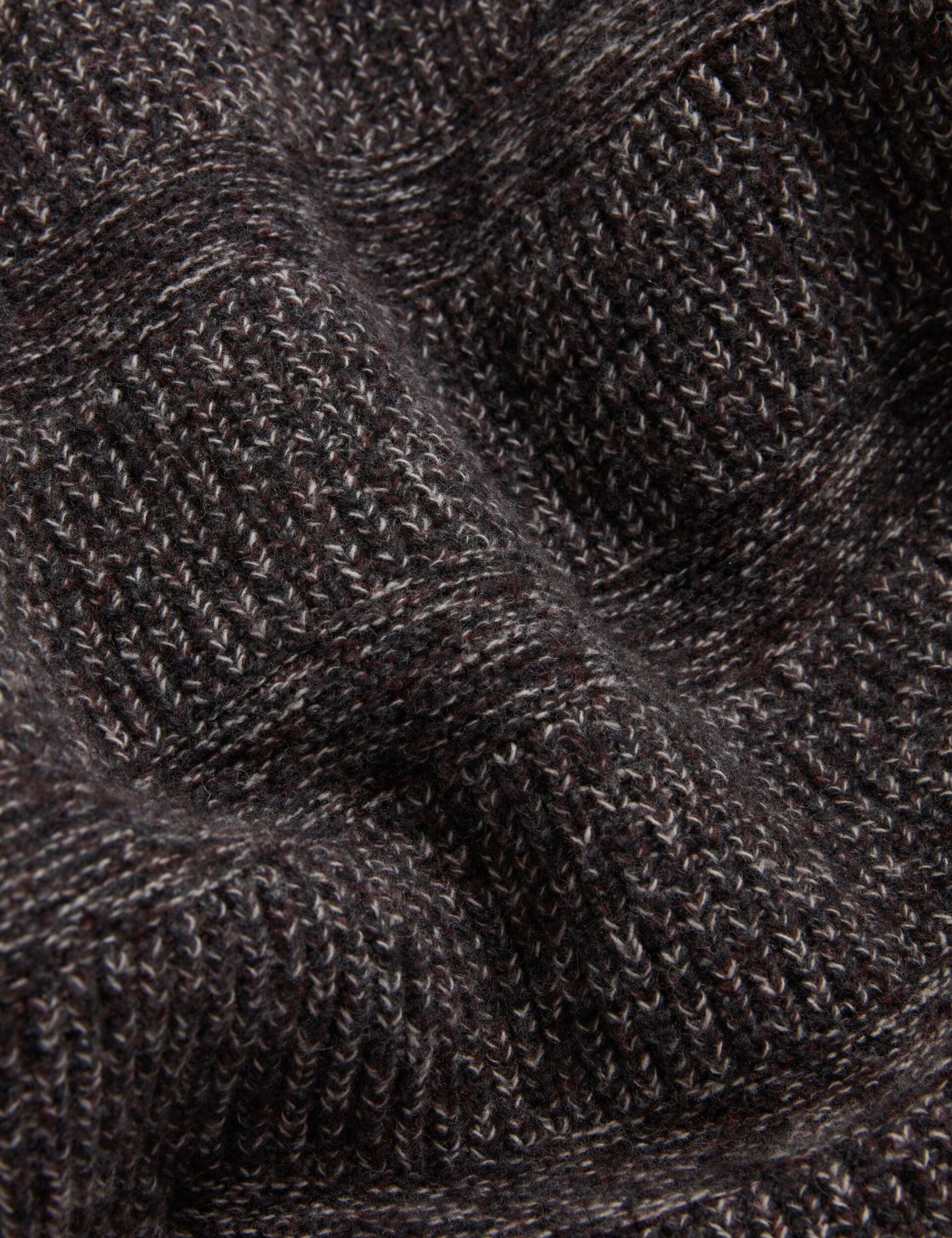 Ted Baker MORVEN Marled Wool Knit Crew Neck Sweater DARK BROWN