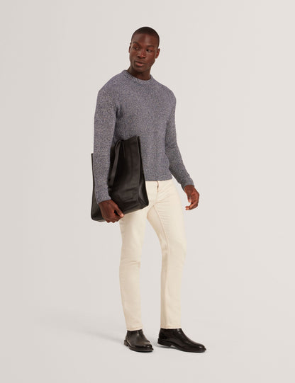 Ted Baker CHARLIZ Relaxed Fit Twist Weave Knitted Sweater NAVY