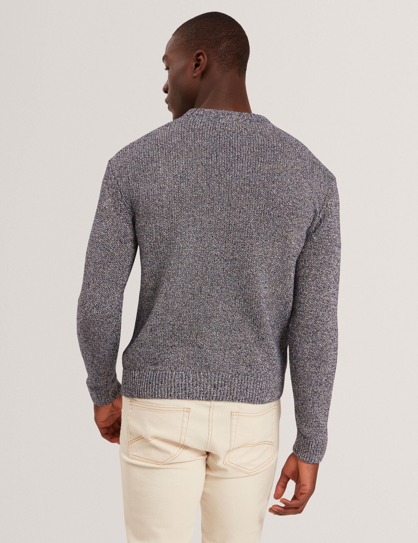 Ted Baker CHARLIZ Relaxed Fit Twist Weave Knitted Sweater NAVY