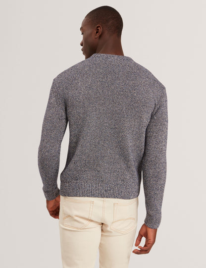 Ted Baker CHARLIZ Relaxed Fit Twist Weave Knitted Sweater NAVY