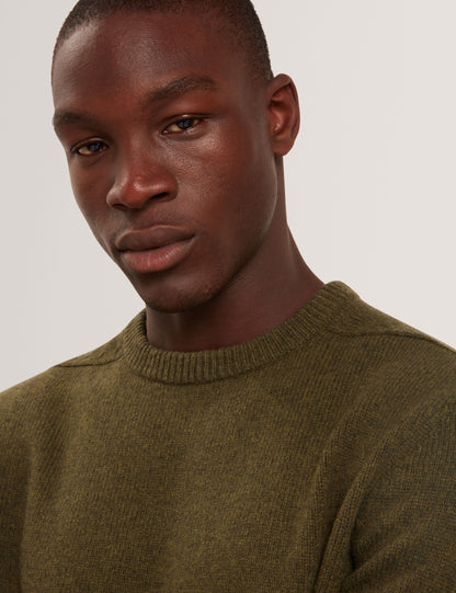 Ted Baker DEMARIO Relaxed Fit Wool Rich Knit Sweater KHAKI