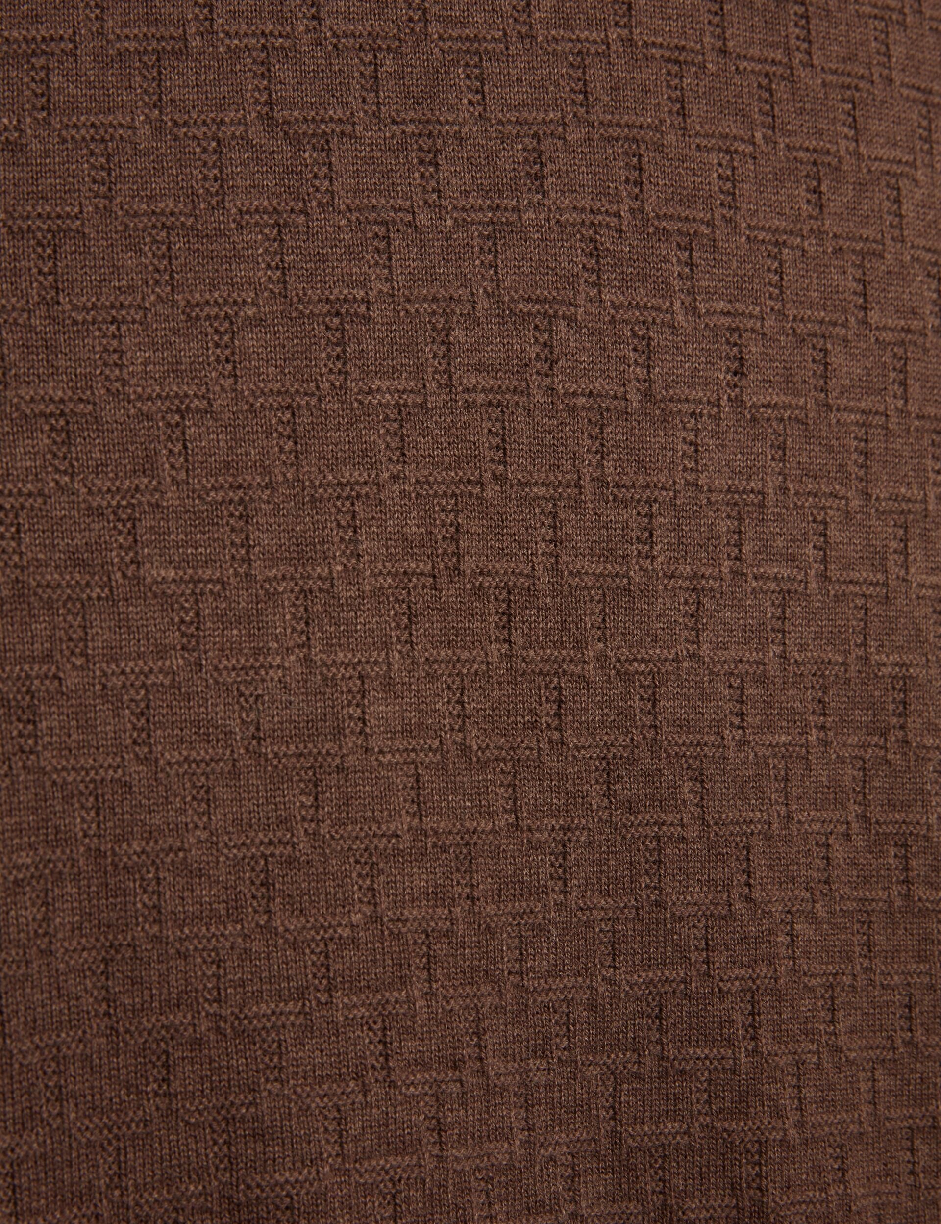 Ted Baker SAINSY - T Stitch Crew Neck BROWN