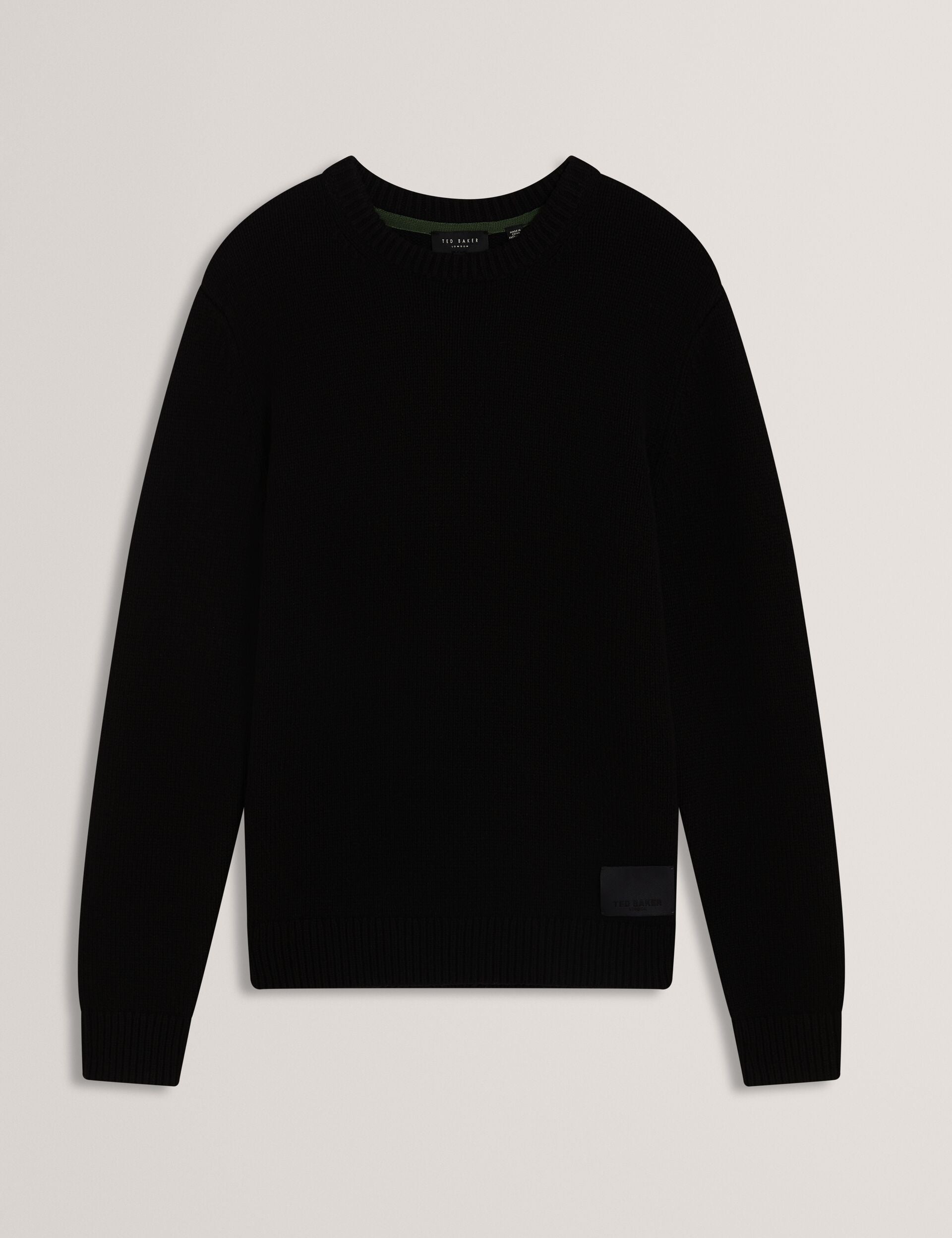 Ted Baker ROST Chunky Knit Crew Neck Jumper BLACK