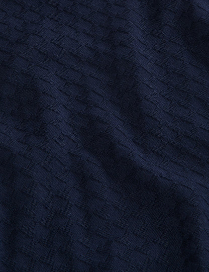 Ted Baker T STITCH LONG SLEEVE CREW NECK SWEATER - Sky Captain NAVY