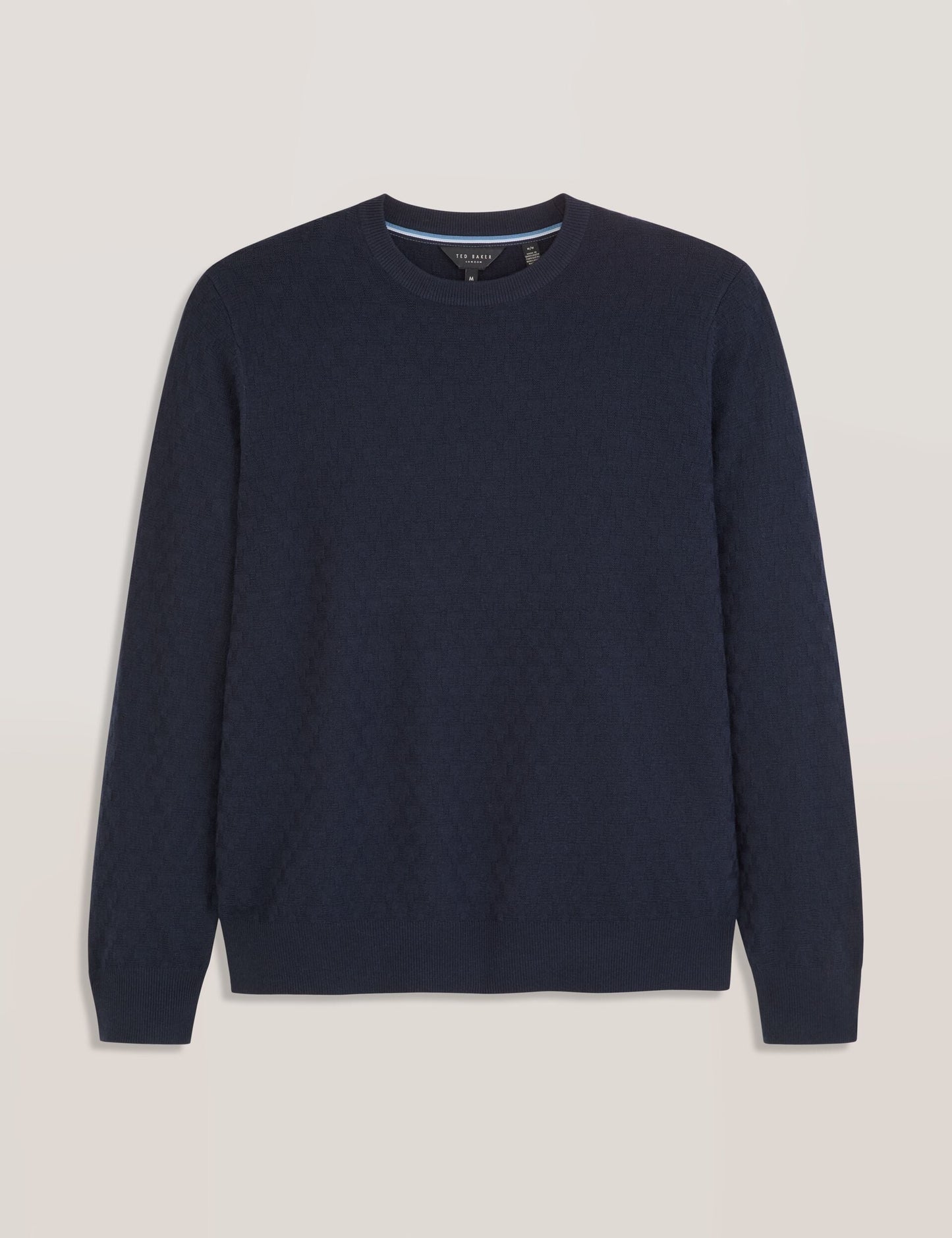 Ted Baker T STITCH LONG SLEEVE CREW NECK SWEATER - Sky Captain NAVY