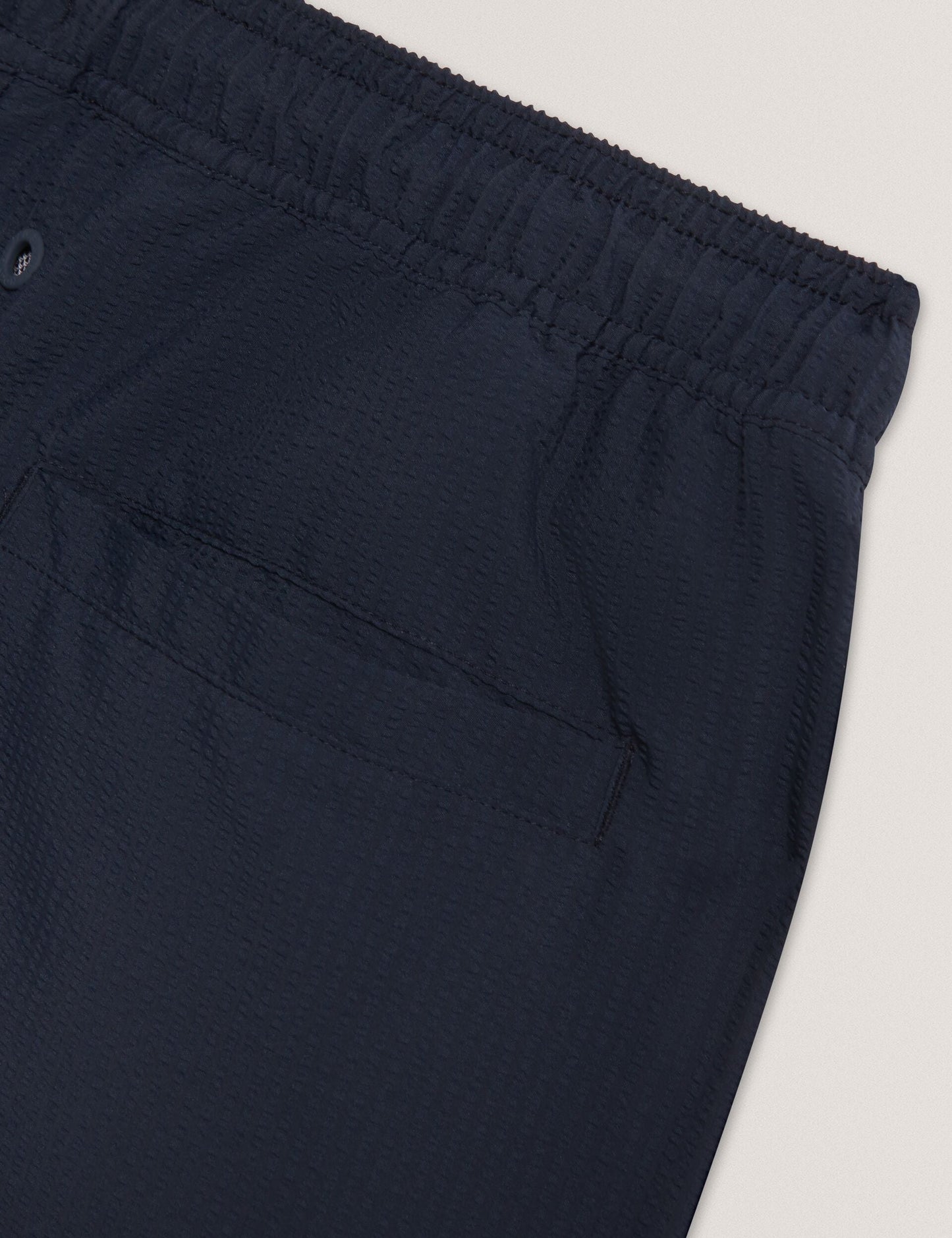 Ted Baker HEFFNER Seersucker Mid-Length Swim Shorts NAVY
