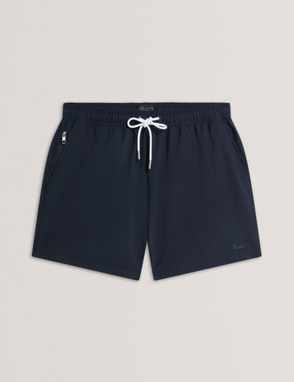 Ted Baker HEFFNER Seersucker Mid-Length Swim Shorts NAVY