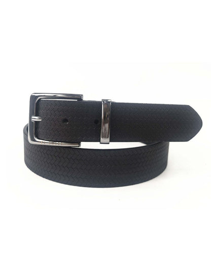 Ted Baker GEO EMBOSSED BELT – Black BLACK