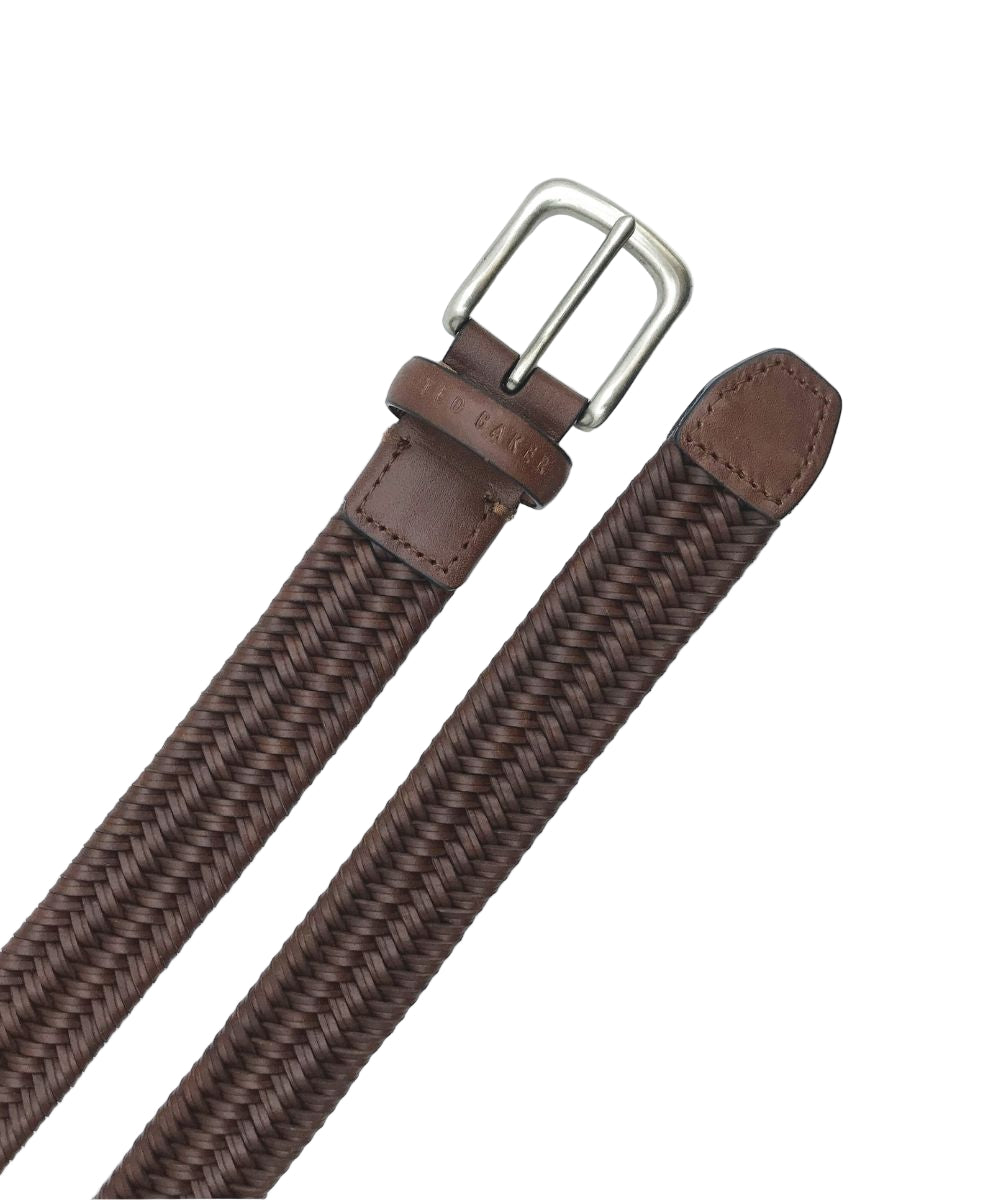 Ted Baker BRAIDED BELT – Brown BROWN