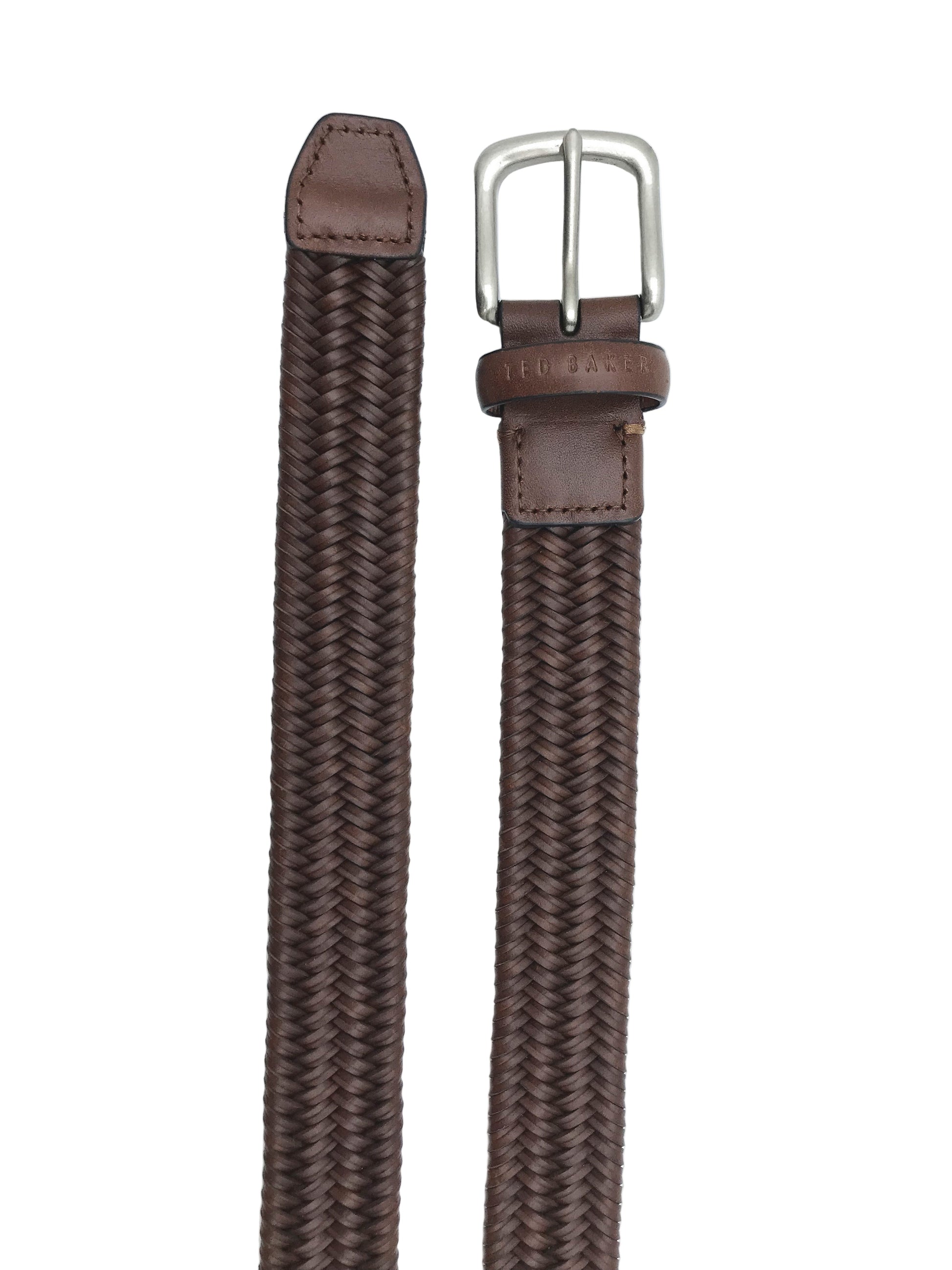 Ted Baker BRAIDED BELT – Brown BROWN