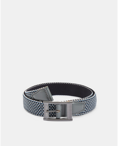Ted Baker COLUMM - Reversible Woven Stretch Belt NAVY