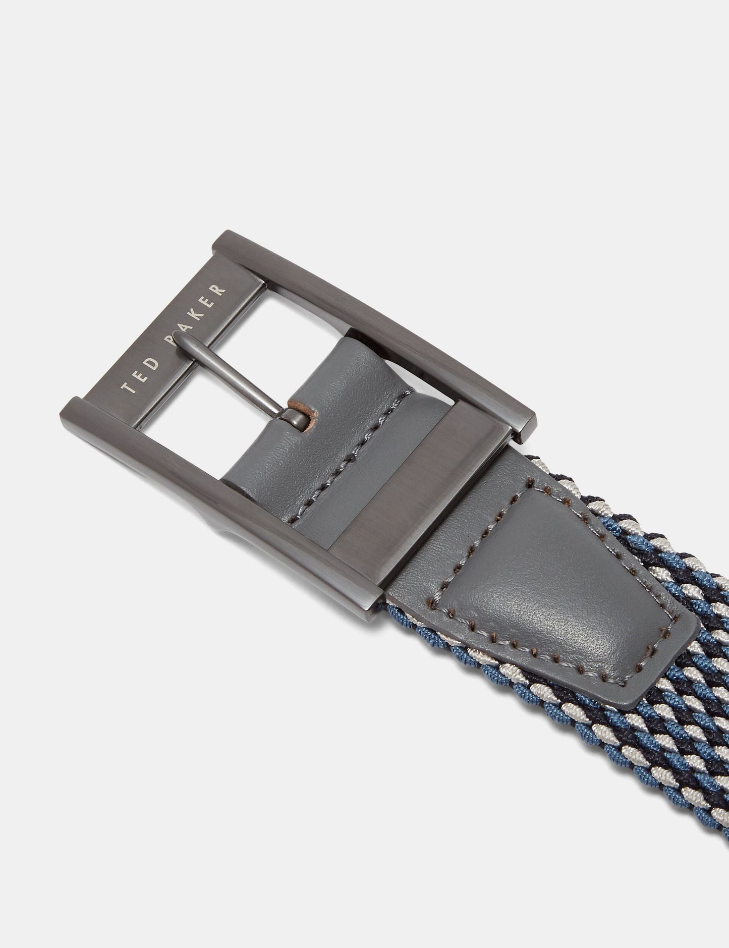 Ted Baker COLUMM - Reversible Woven Stretch Belt NAVY