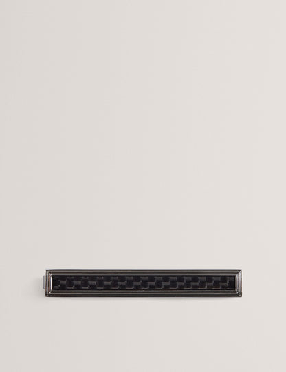 Ted Baker CARMONT - Carbon Cufflink And Tie Clip Set SILVER