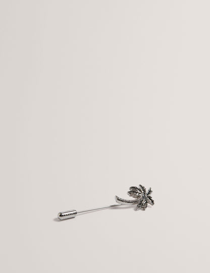 Ted Baker PALMIIE - Palm Tree Cufflink Lapel Pin Set SILVER