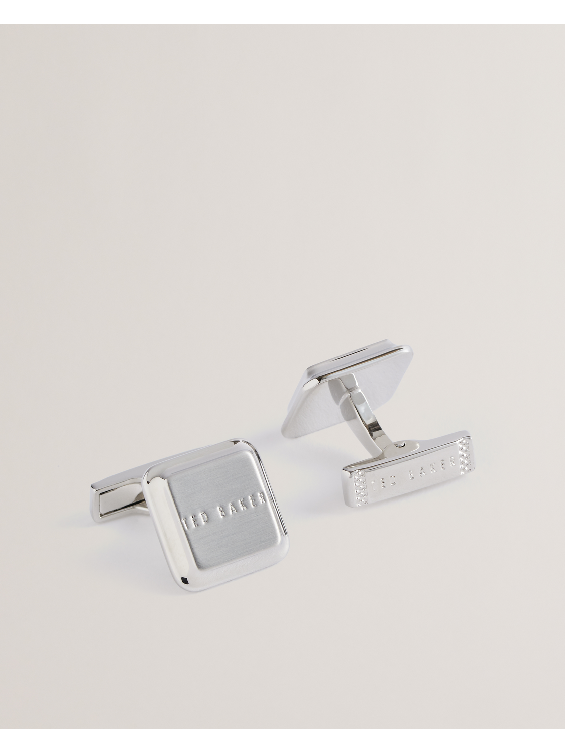Ted Baker TEDLY - Branded Cufflinks SILVER