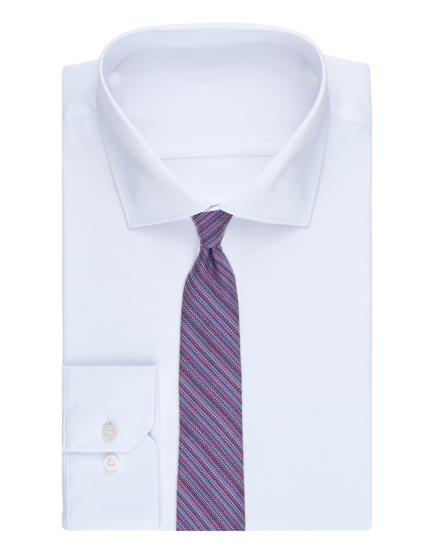 Ted Baker AMWELL Woven Stripe Silk Tie LILAC