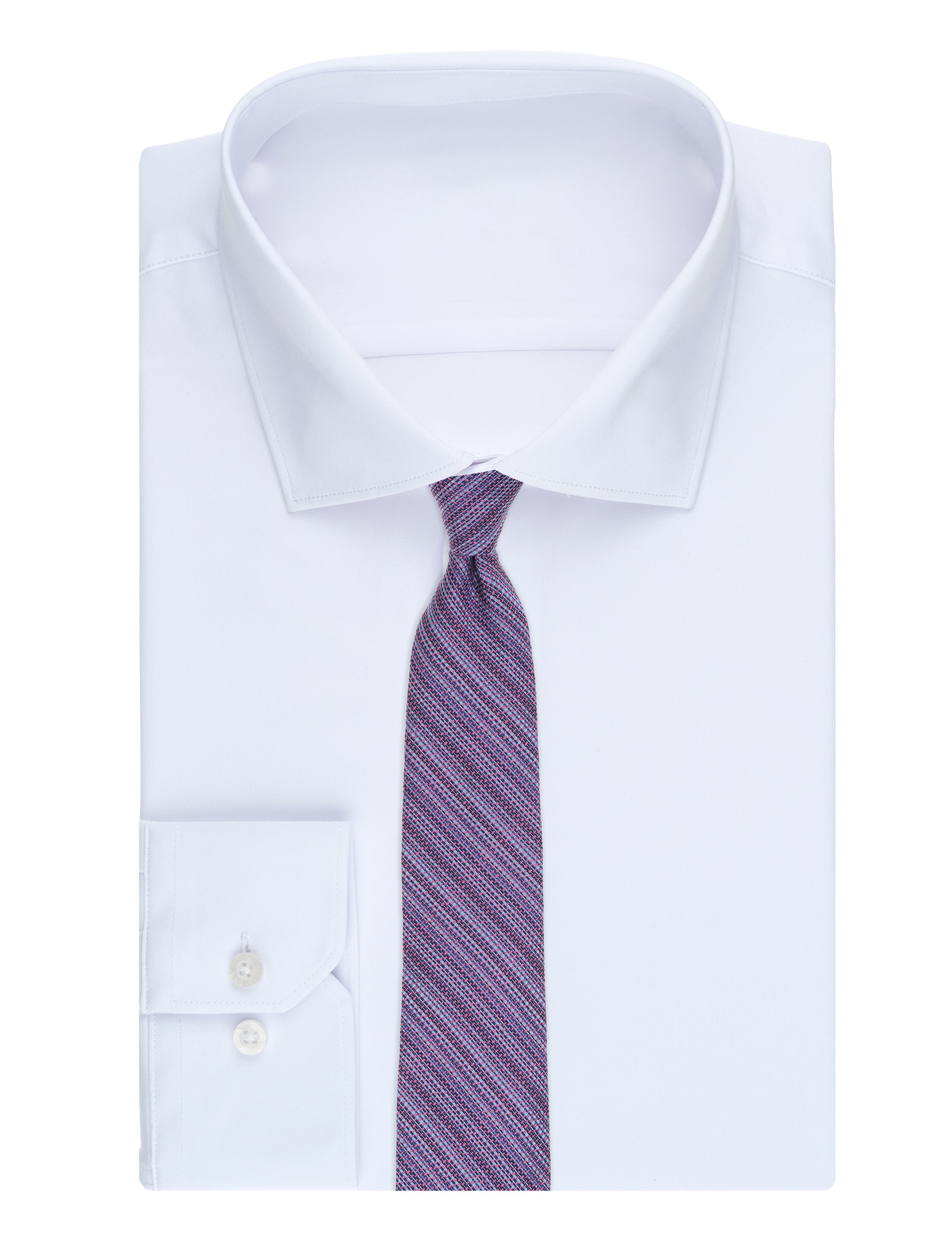 Ted Baker AMWELL Woven Stripe Silk Tie LILAC