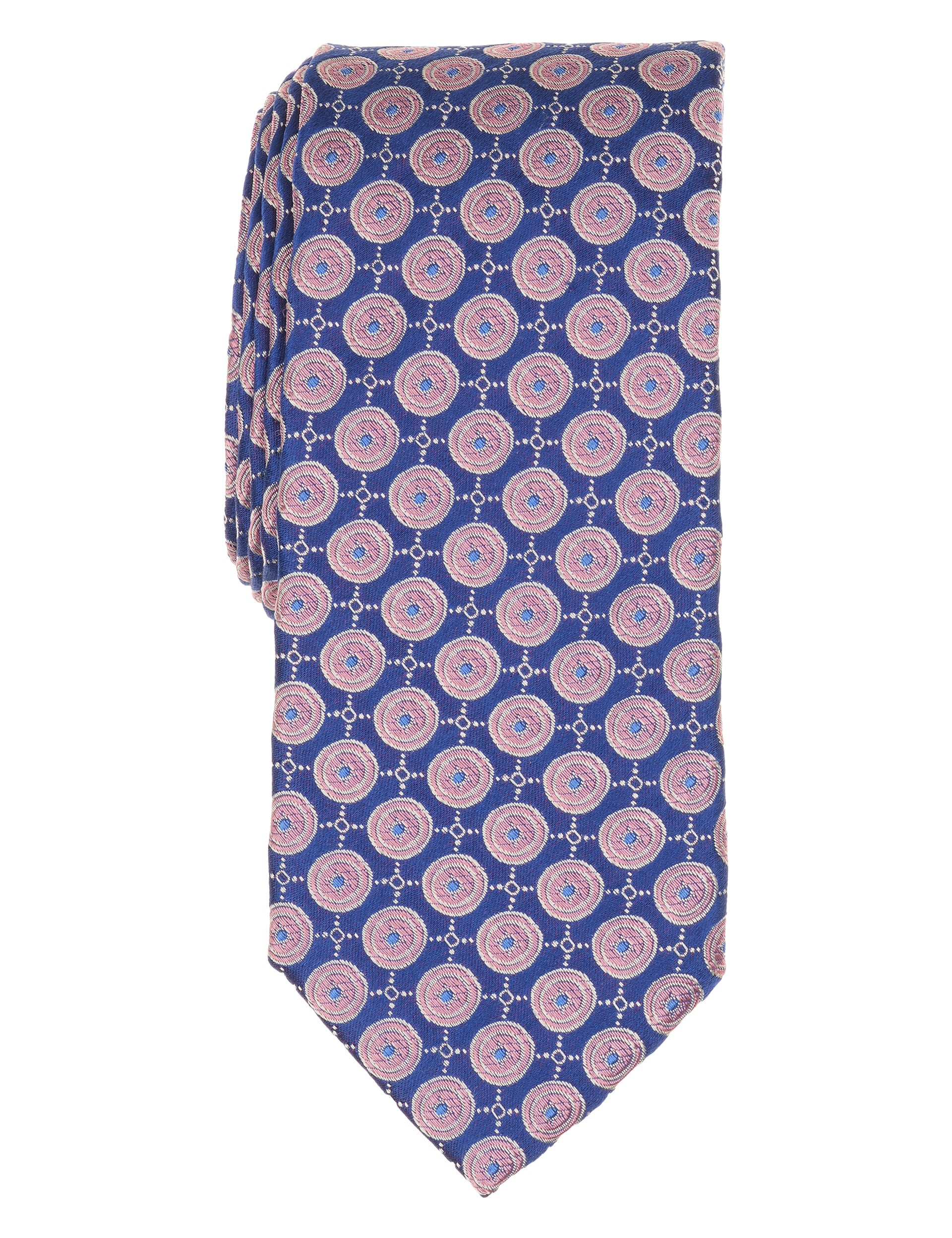 Ted Baker VERNON Roundel Print Silk Tie DARK BLUE