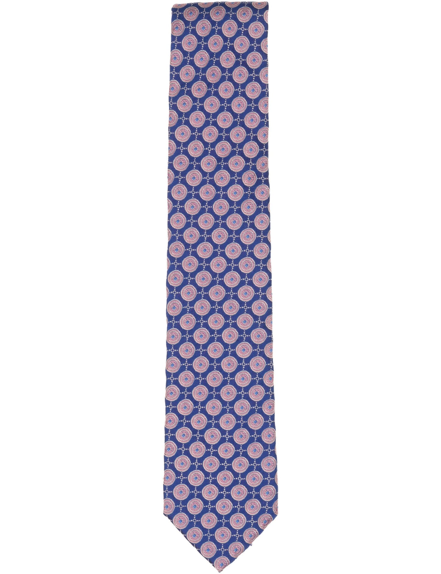 Ted Baker VERNON Roundel Print Silk Tie DARK BLUE