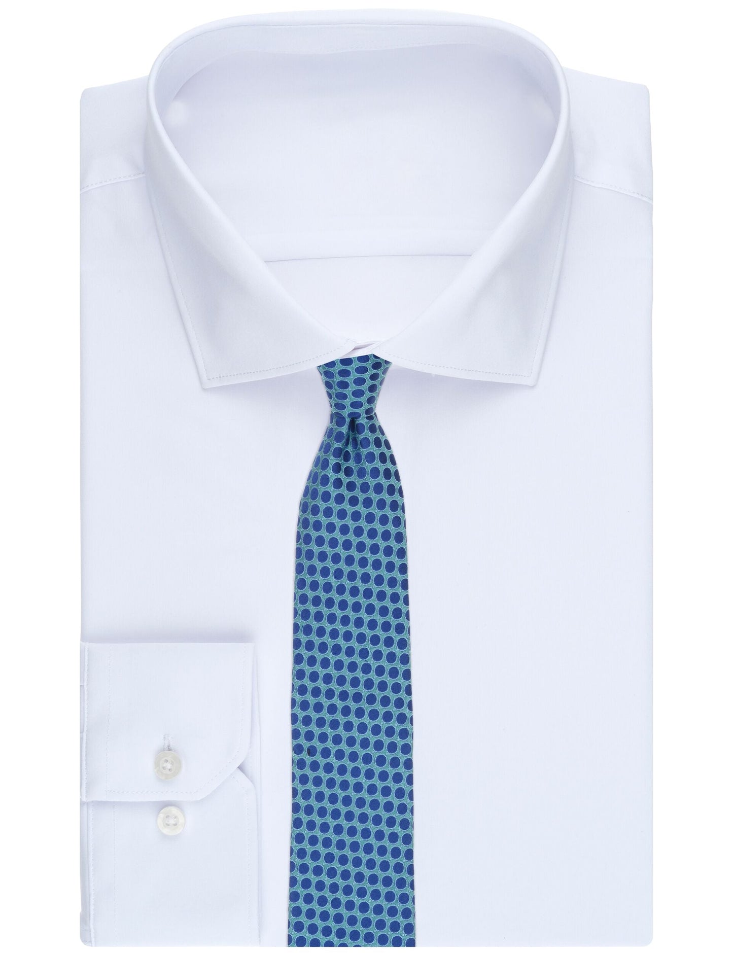 Ted Baker WILSON Dot Print Silk Tie LIGHT BLUE