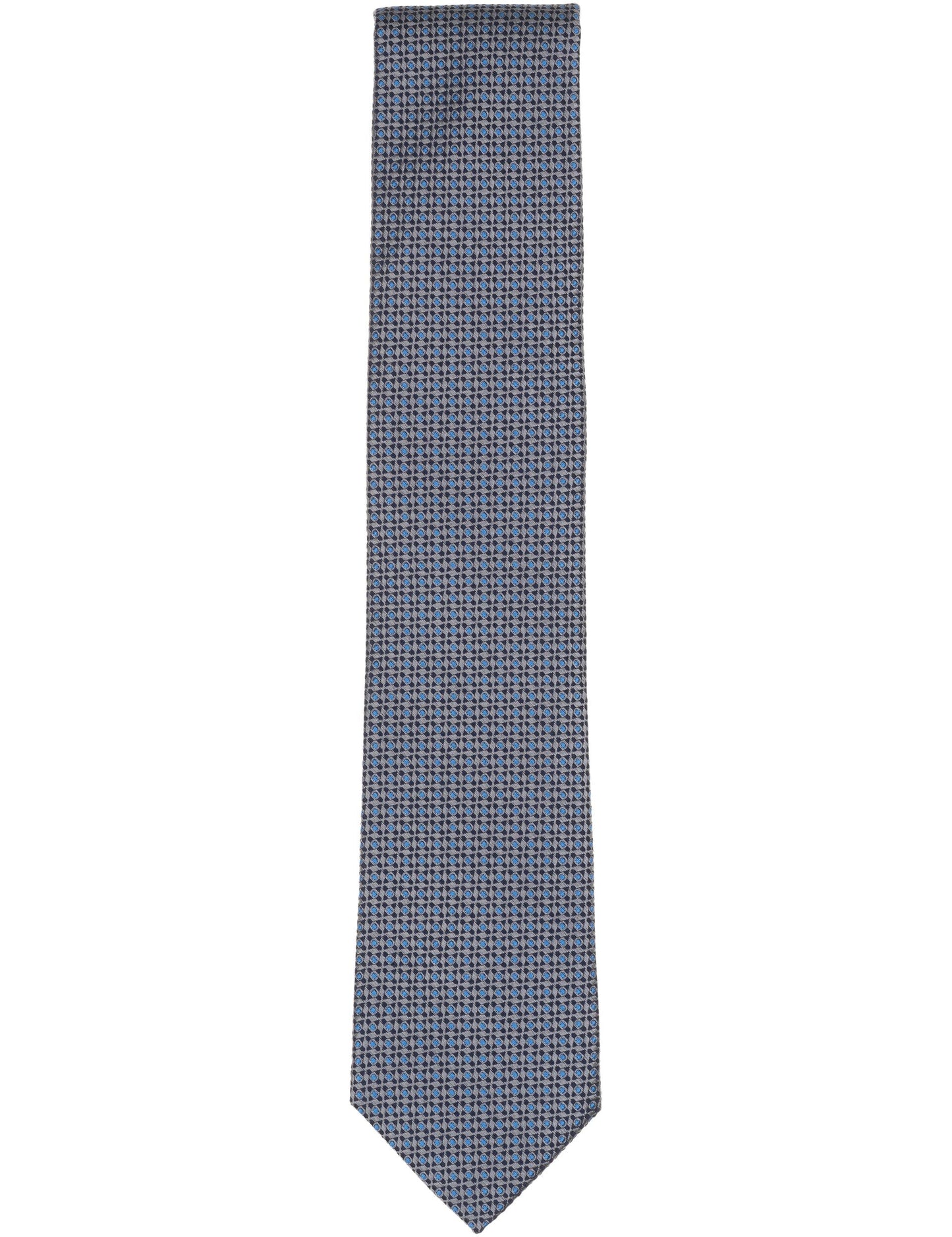 Ted Baker WALDRAM Grid Dot Silk Tie CHARCOAL