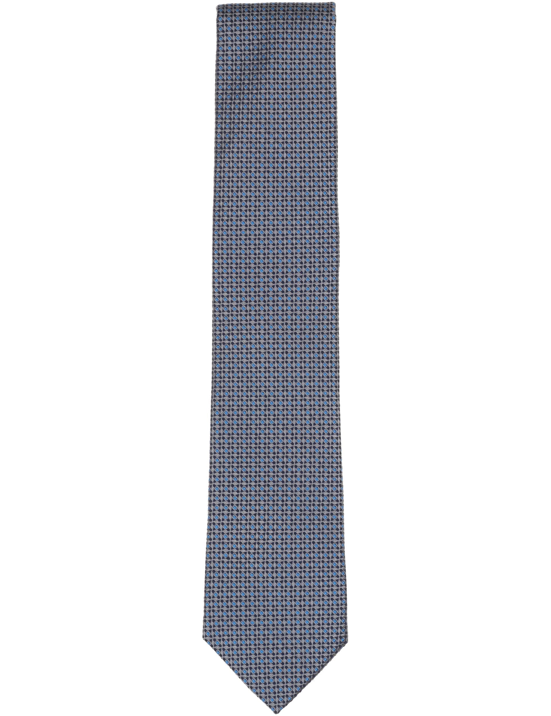 Ted Baker WALDRAM Grid Dot Silk Tie CHARCOAL