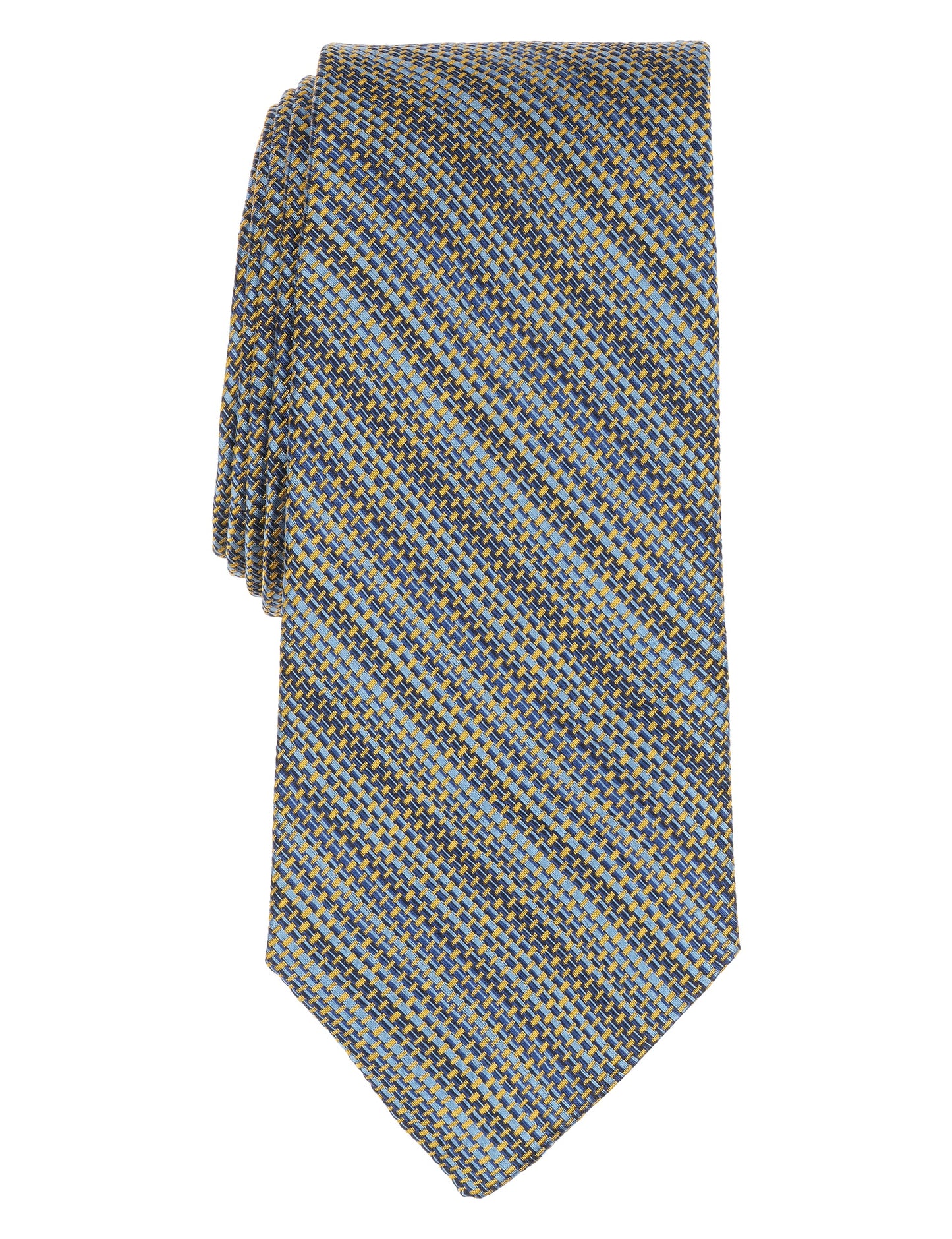 Ted Baker AMWELL Woven Stripe Silk Tie MID BLUE