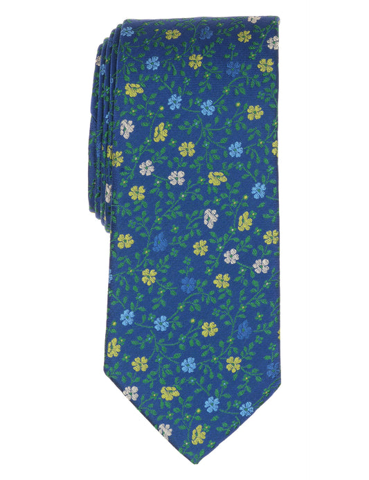 Ted Baker WESTMOOR Vine Floral Silk Tie TEAL BLUE