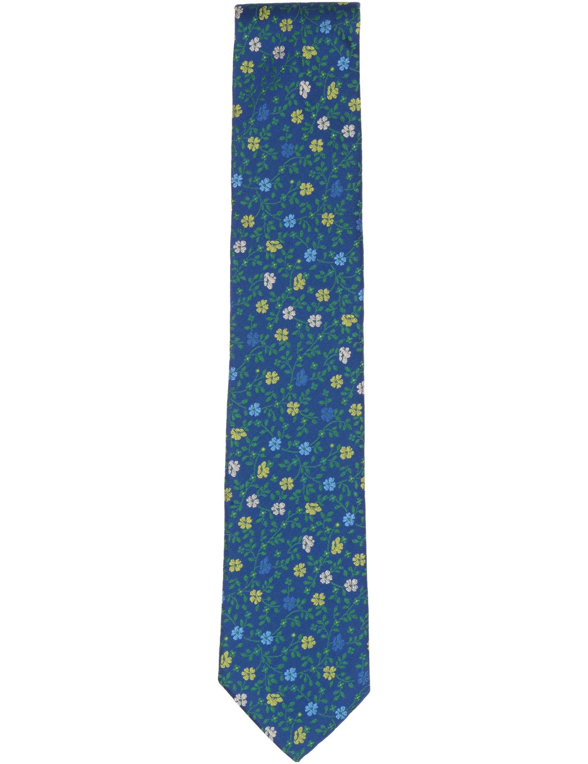 Ted Baker WESTMOOR Vine Floral Silk Tie TEAL BLUE