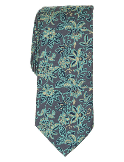 Ted Baker YORKT Scrolling Floral Satin Tie CHARCOAL