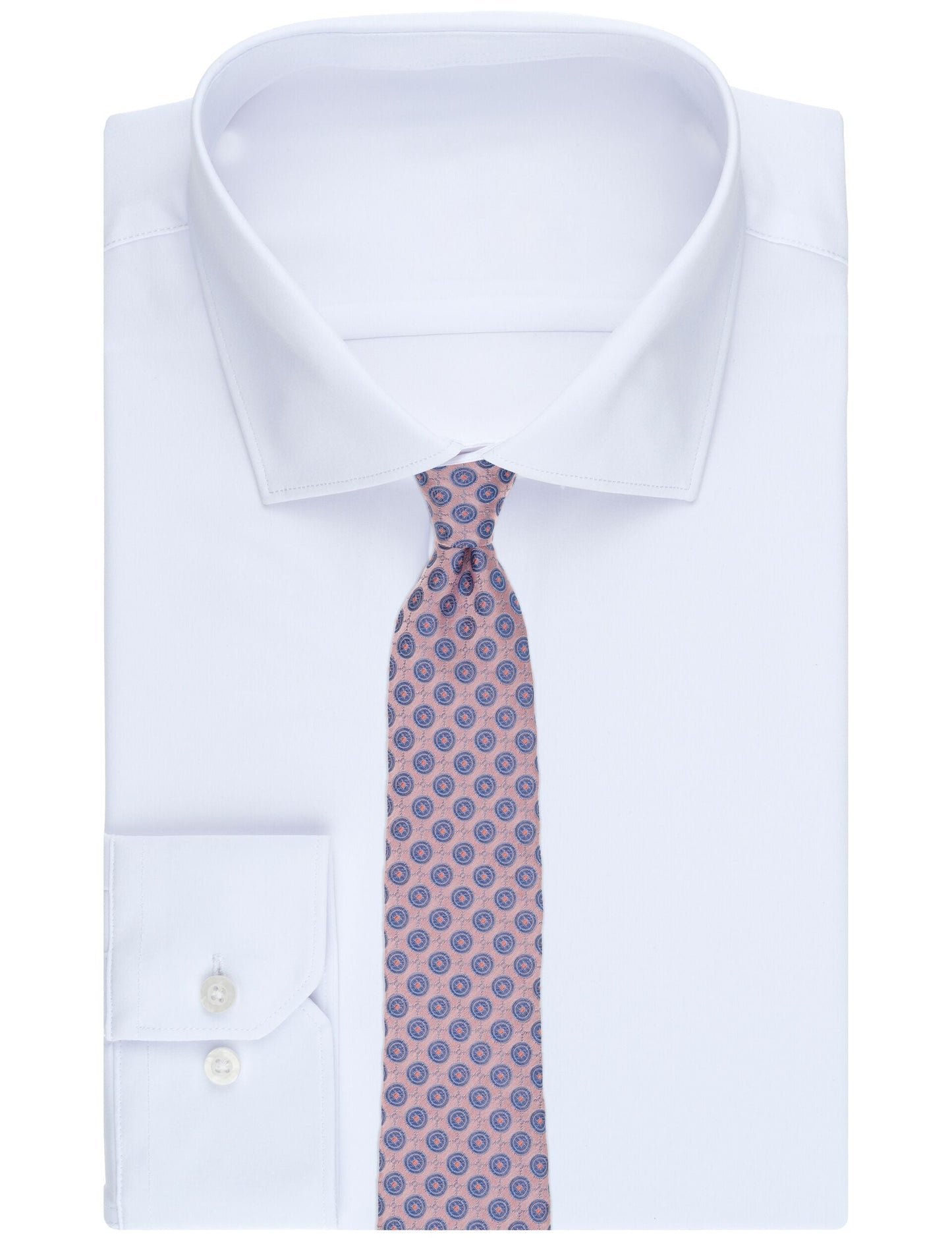 Ted Baker VERNON Roundel Print Silk Tie LIGHT PINK