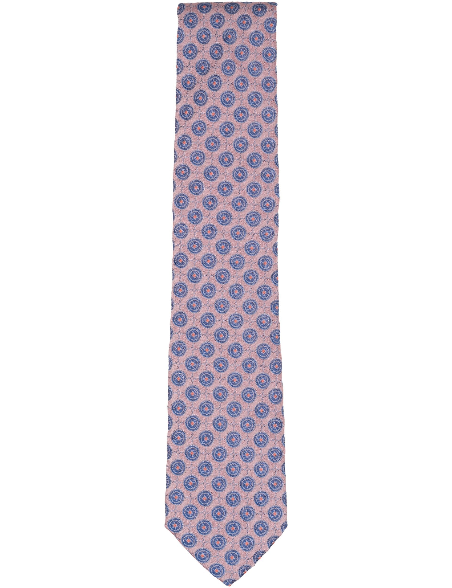 Ted Baker VERNON Roundel Print Silk Tie LIGHT PINK