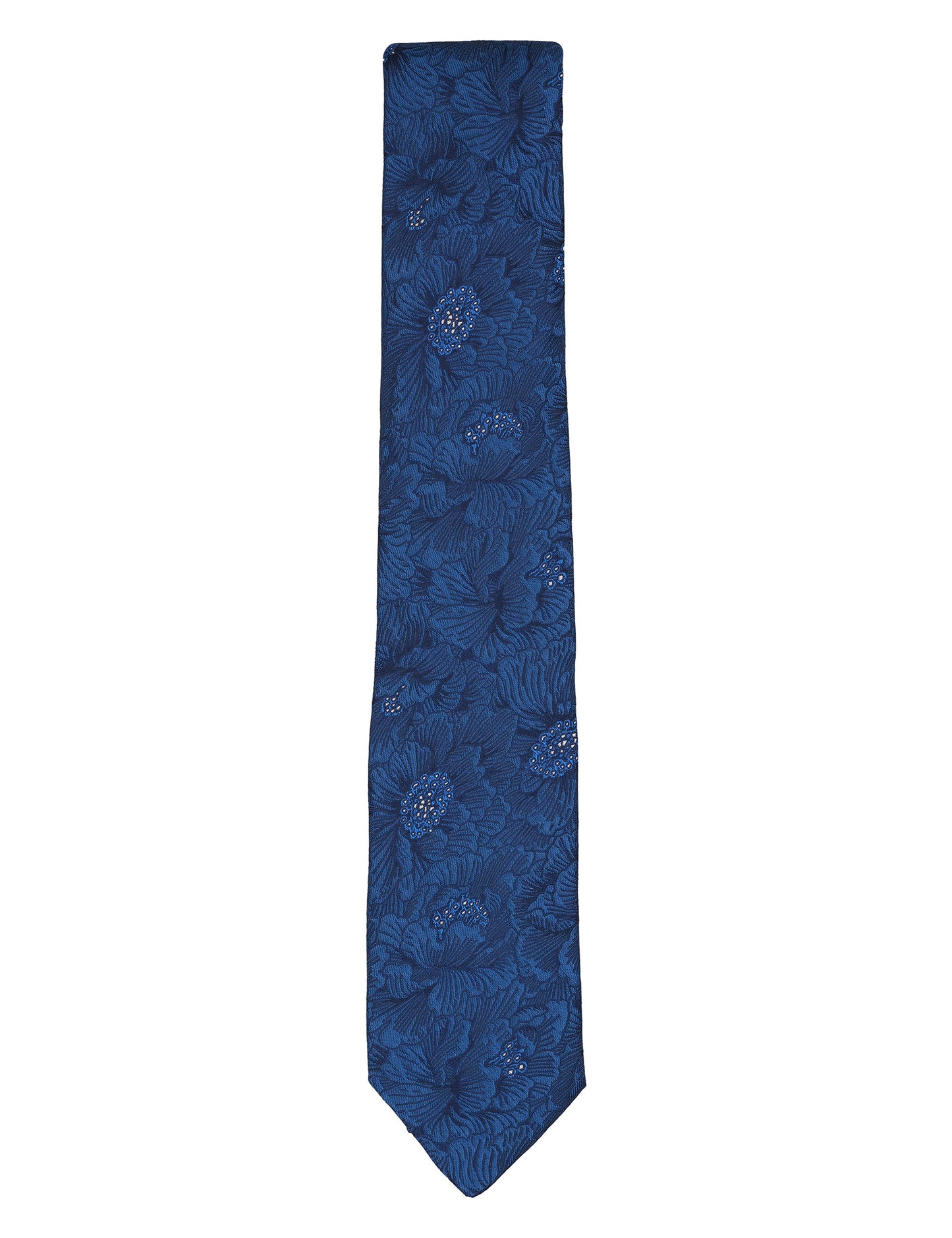 Ted Baker BETHWIN Jacquard Floral Silk Tie NAVY