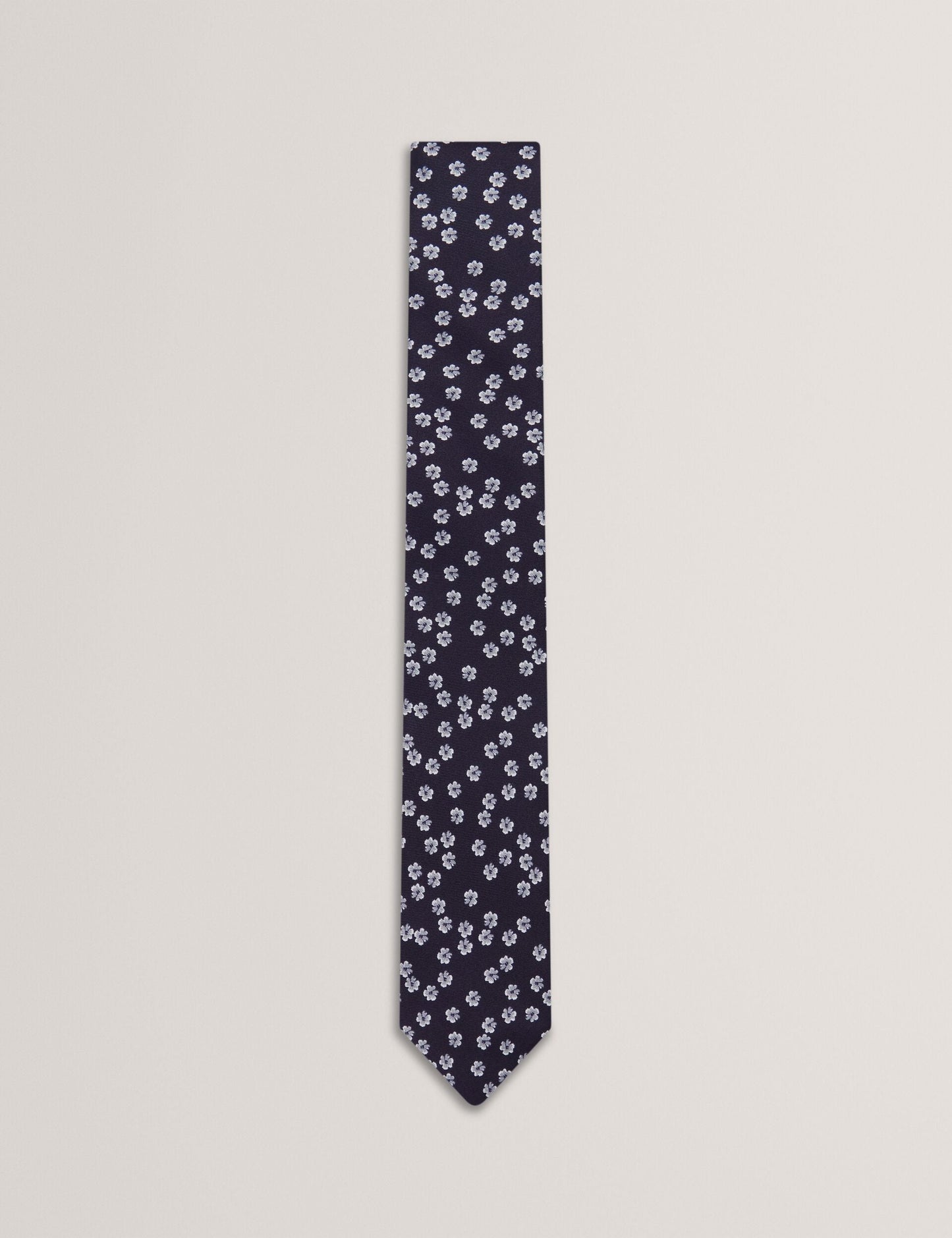 Ted Baker BENTLYY - Ditsy Floral Print Silk Tie NAVY