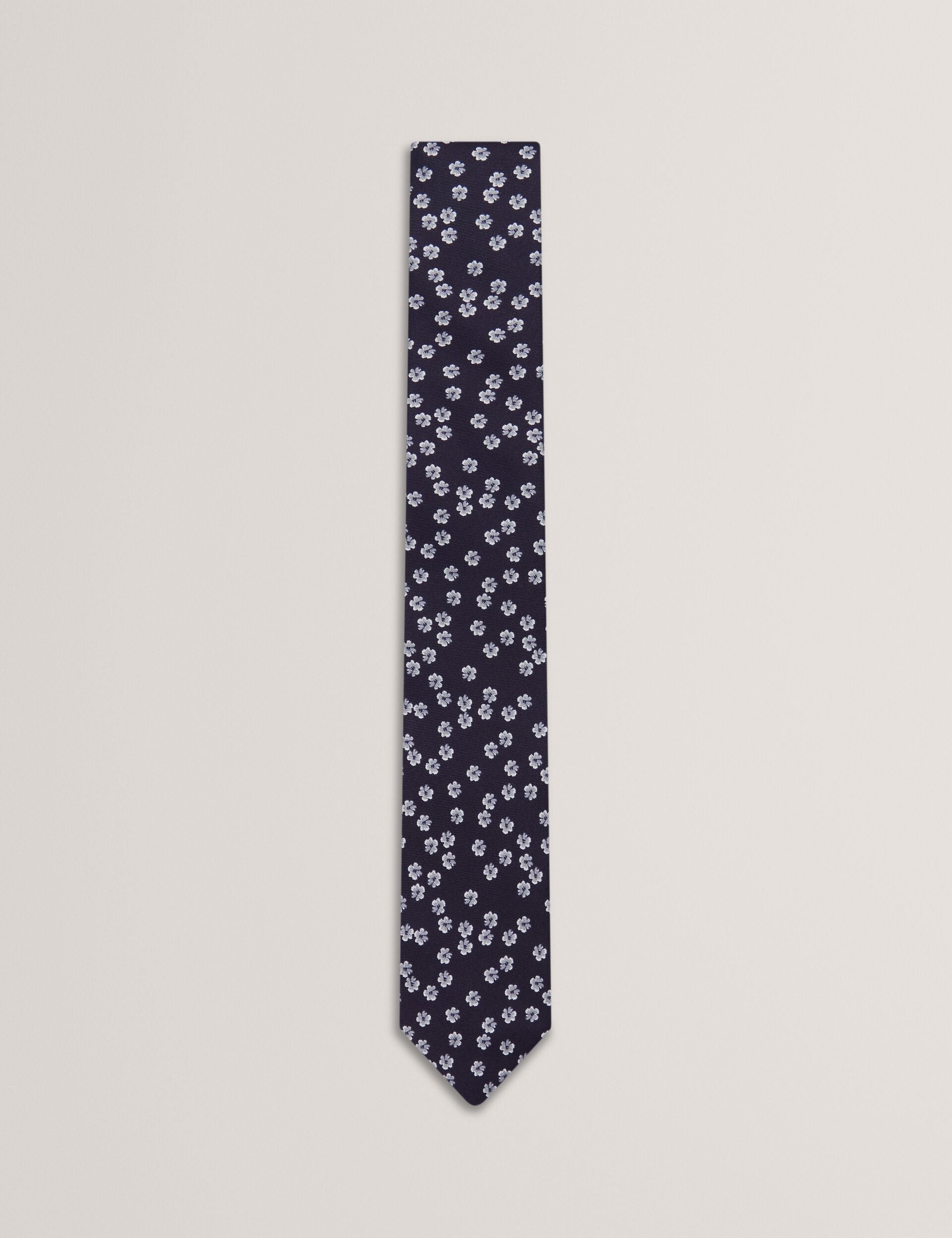 Ted Baker BENTLYY - Ditsy Floral Print Silk Tie NAVY