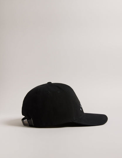 Ted Baker FRREDDI - Embroidered Logo Canvas Baseball Cap BLACK